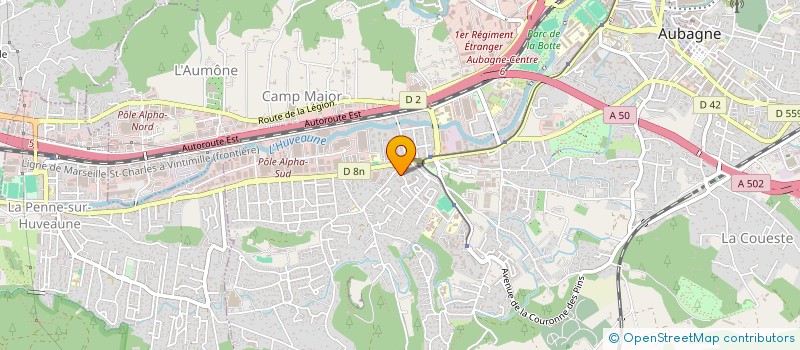 localisation de l'entreprise COPPO à AUBAGNE