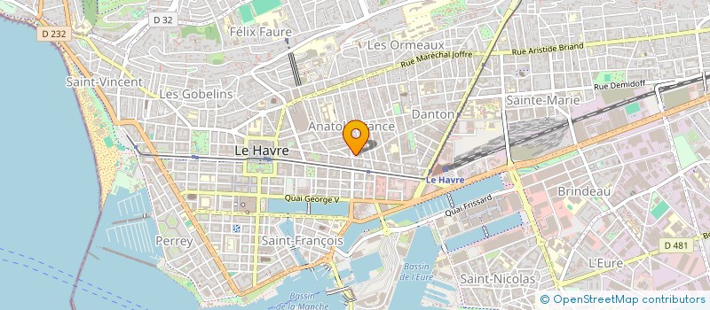 localisation de l'entreprise COPPROPRIETE C DELAVIGNE à LE HAVRE