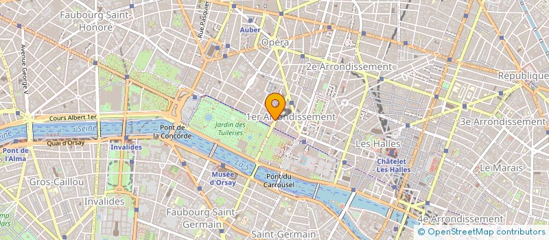 localisation de l'entreprise COPR 1-3 RUE DES PYRAMIDES 75001 PARIS  PARIS