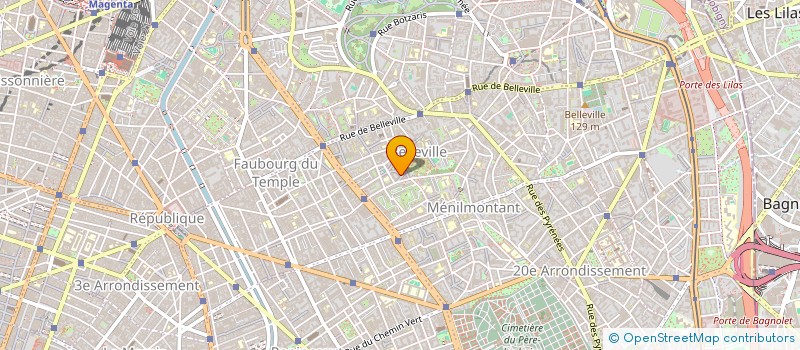 localisation de l'entreprise COPR 1/9/11 CITE DE GENES 75020 PARIS  PARIS