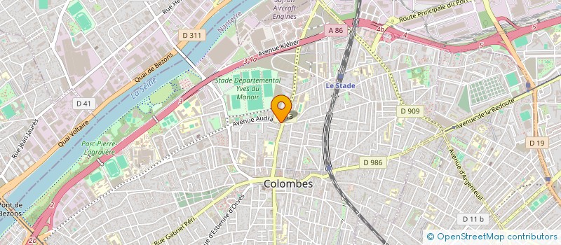 localisation de l'entreprise COPR 1 AV AUDRA 92700 COLOMBES à COLOMBES