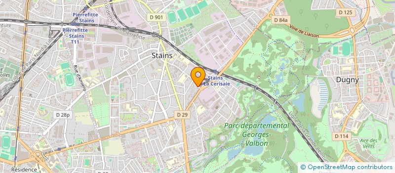 localisation de l'entreprise COPR 1 BIS RUE LOUIS BORDES 93 STAINS à STAINS