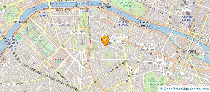 localisation de l'entreprise COPR 1 BIS RUE VANEAU 75007 PARIS  PARIS