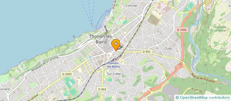 localisation de l'entreprise COPR 1 BOULEVARD GEORGES ANDRIER à THONON-LES-BAINS