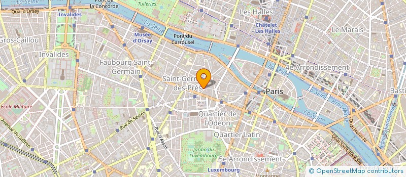 localisation de l'entreprise COPR 1 RUE BOURBON LE CHATEAU 75006 PARIS à PARIS