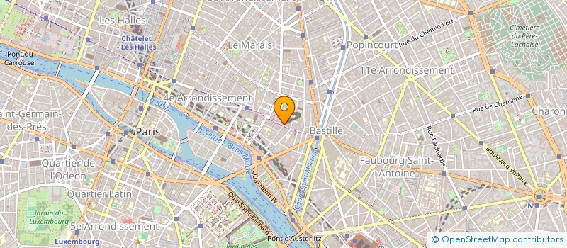 localisation de l'entreprise COPR 1 RUE DE BIRAGUE 75004 PARIS REP  PARIS