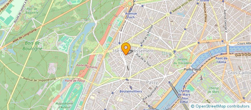 localisation de l'entreprise COPR 1 RUE EDMOND ABOUT 75016 PARIS  PARIS