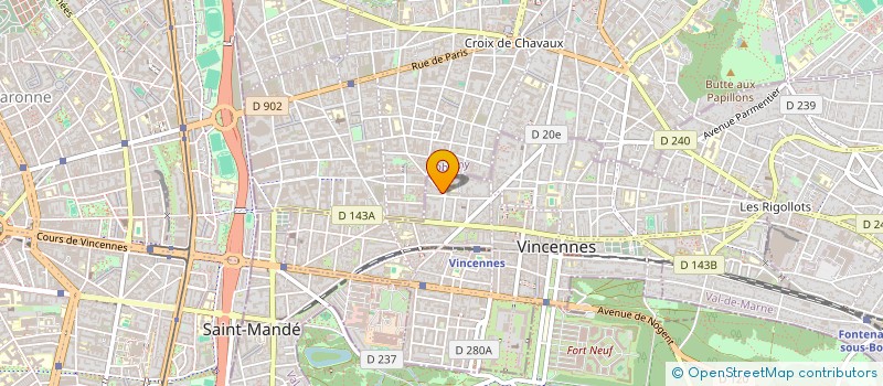 localisation de l'entreprise COPR 1 RUE GILBERT CLERFAYT 94300 VINCENNES à VINCENNES