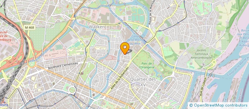 localisation de l'entreprise COPR 1 RUE LENOTRE à STRASBOURG