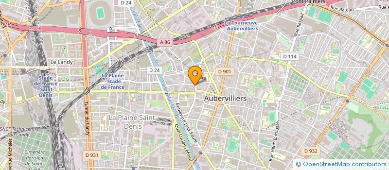 localisation de l'entreprise COPR 1 RUE REGINE GOSSET 93300 AUBERVILLIERS  AUBERVILLIERS