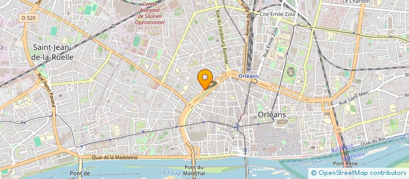 localisation de l'entreprise COPR 10 18 R CHARRETIERS 18 20 R TURCIES  ORLEANS