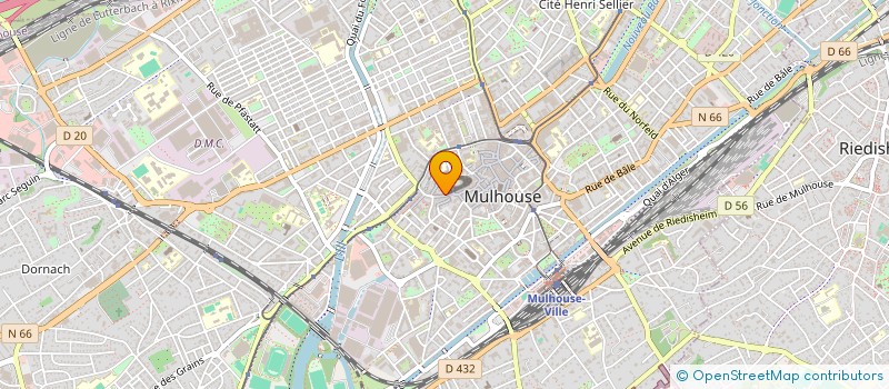 localisation de l'entreprise COPR 10 ARSENAL  MULHOUSE