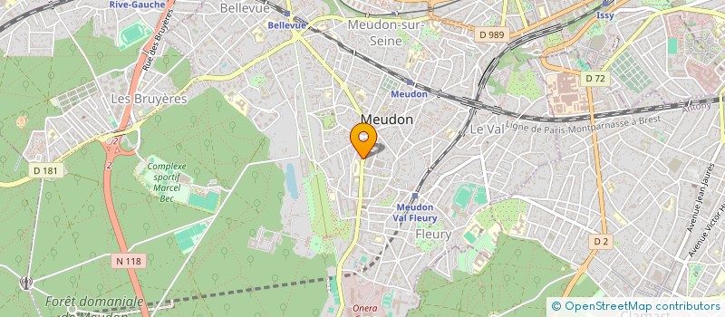 localisation de l'entreprise COPR 10 R DE LA REPUBLIQUE  MEUDON
