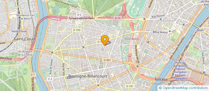 localisation de l'entreprise COPR 10 RUE A LAURENSON RES BOULOGNE 92100 BOULOGNE  BOULOGNE-BILLANCOURT