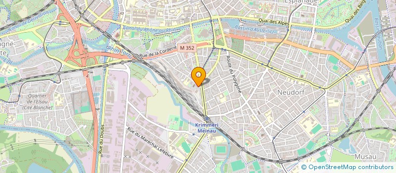 localisation de l'entreprise COPR 100 R DE SAINT DIE à STRASBOURG