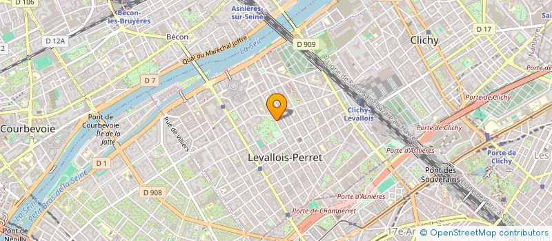 localisation de l'entreprise COPR 104 106 AV PT WILSON 92300 LEVALLOIS PERRET à LEVALLOIS PERRET
