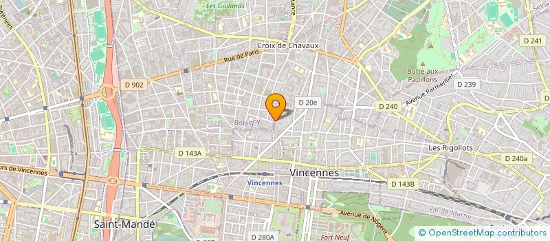 localisation de l'entreprise COPR 108B 110 RUE DE MONTREUIL 94 VINCENNES à VINCENNES