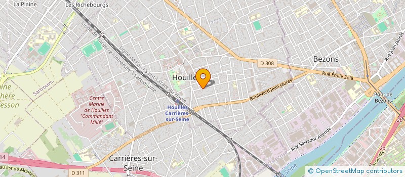 localisation de l'entreprise COPR 10B AVENUE DU MAL JOFFRE 78800 HOUILLES  HOUILLES