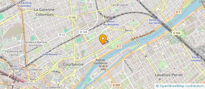 localisation de l'entreprise COPR 11-17 RUE CAYLA à COURBEVOIE