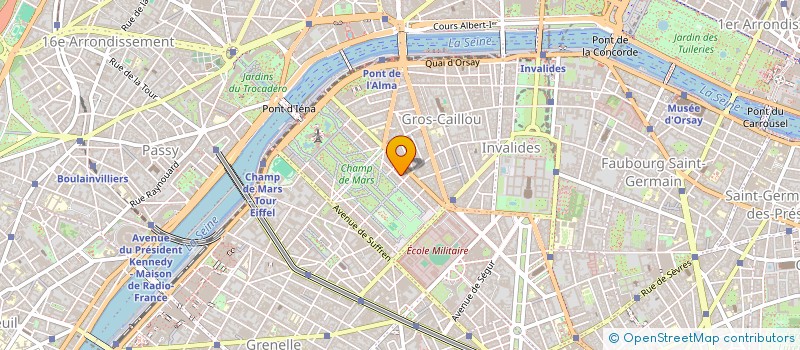 localisation de l'entreprise COPR 11 AV EMILE DESCHANEL 75007 PARIS  PARIS