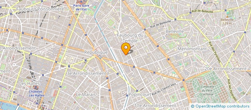 localisation de l'entreprise COPR 11 CITE DES 3 BORNES 75011 PARIS  PARIS
