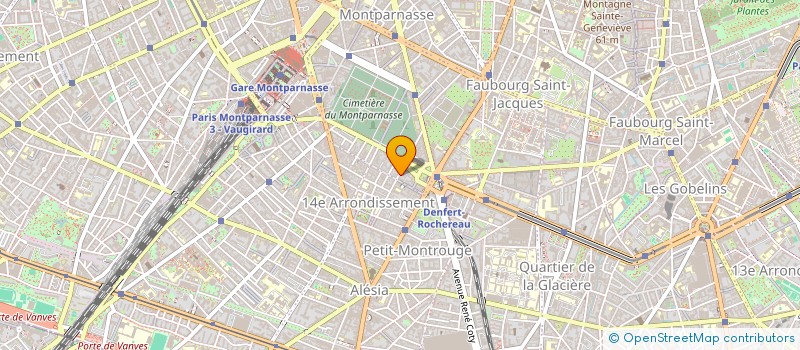 localisation de l'entreprise COPR 11 R BOULARD 75014 PARIS  PARIS