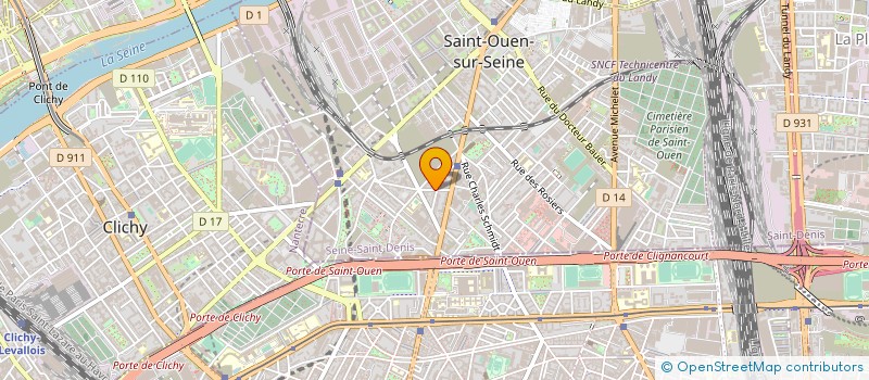 localisation de l'entreprise COPR 11 RASPAIL 93400 ST OUEN à SAINT-OUEN-SUR-SEINE