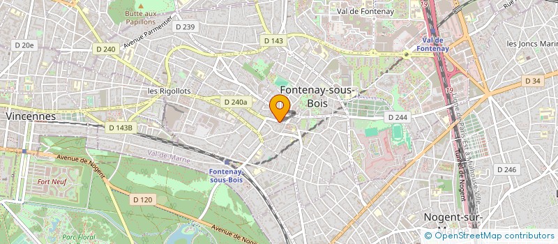 localisation de l'entreprise COPR 11 RUE DU MAUCONSEIL 94 FONTENAY SOUS BOIS à FONTENAY-SOUS-BOIS