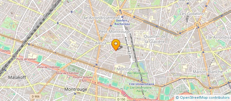 localisation de l'entreprise COPR 11 RUE DU PERE CORENTIN 75014 PARIS  PARIS