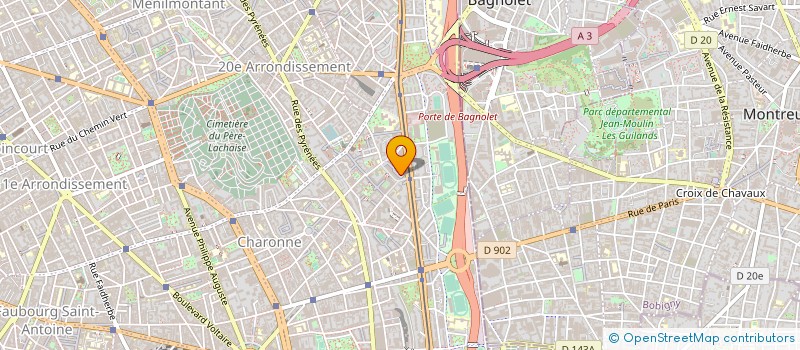 localisation de l'entreprise COPR 11 SQUARE VITRUVE 75 PARIS  PARIS