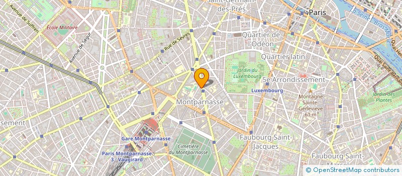 localisation de l'entreprise COPR 110 BLD RASPAIL 75006 PARIS  PARIS