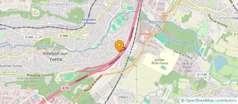 localisation de l'entreprise COPR 110 RUE DES MARAICHERS 91 VILLEBON SUR YVETTE  VILLEBON-SUR-YVETTE