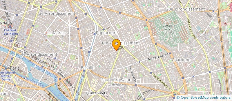 localisation de l'entreprise COPR 112 RUE DE LA ROQUETTE 75011 PARIS  PARIS