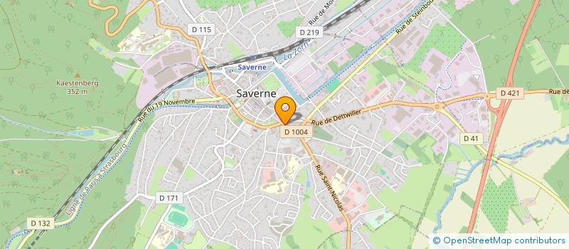 localisation de l'entreprise COPR 113 GRAND RUE  SAVERNE