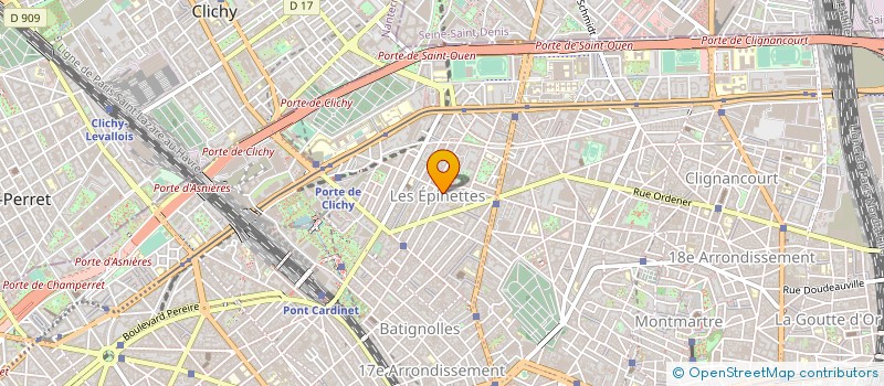 localisation de l'entreprise COPR 113 RUE MOINES 75017 PARIS  PARIS