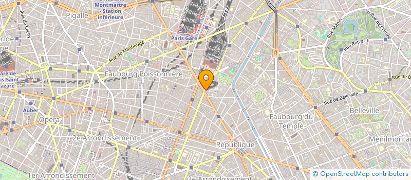 localisation de l'entreprise COPR 116 RUE DU FBG SAINT MARTIN 75010 PARIS  PARIS