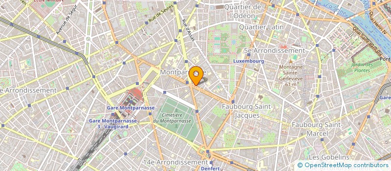 localisation de l'entreprise COPR 119 BD MONTPARNASSE  PARIS