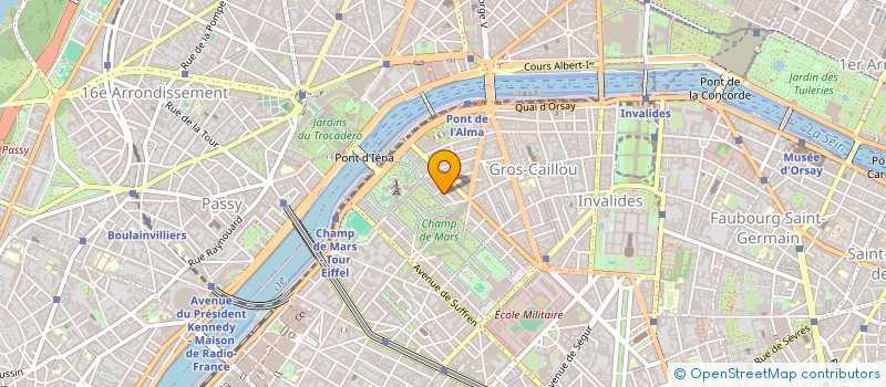 localisation de l'entreprise COPR 12 12B AV ELISEE RECLUS 75007 PARIS  PARIS