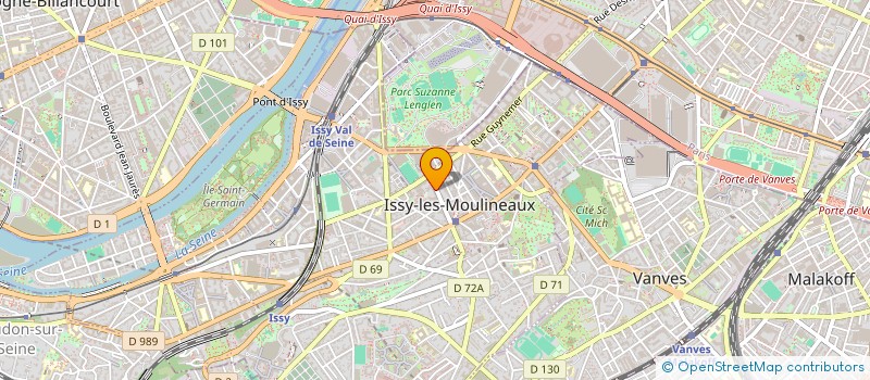 localisation de l'entreprise COPR 12 16 RUE DIDEROT 92 ISSY LES MLX à ISSY-LES-MOULINEAUX