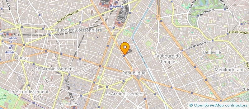 localisation de l'entreprise COPR 12 PL JACQUES BONSERGENT 75010 PARIS  PARIS