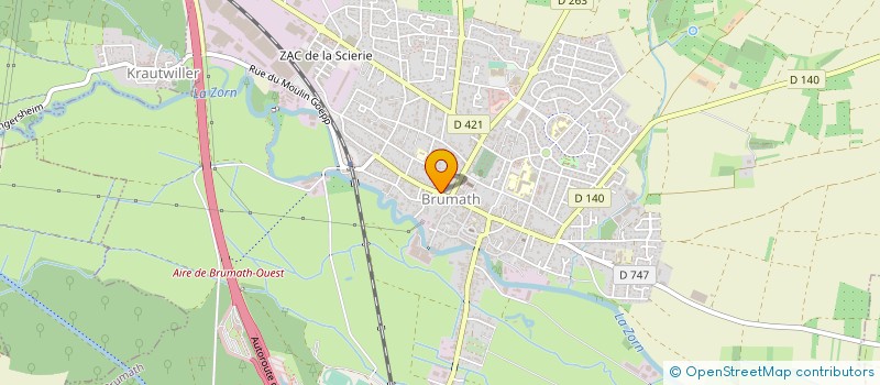 localisation de l'entreprise COPR 12 R GAL DUPORT  BRUMATH