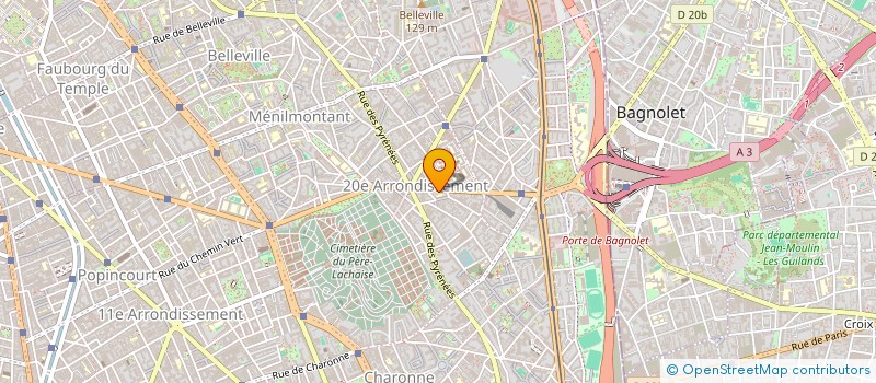 localisation de l'entreprise COPR 12 RUE BELGRAND 75020 PARIS  PARIS