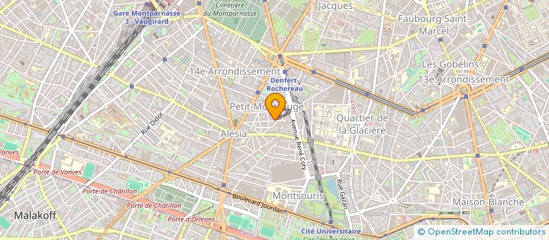 localisation de l'entreprise COPR 12 RUE BEZOUT 75014 PARIS  PARIS