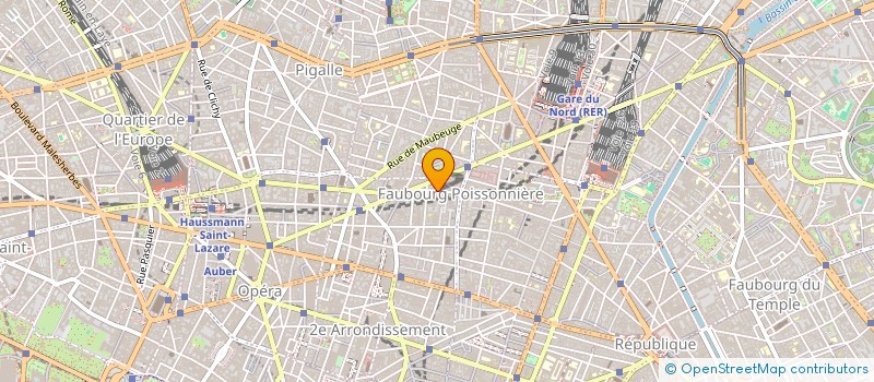 localisation de l'entreprise COPR 12 RUE BLEUE  PARIS 09