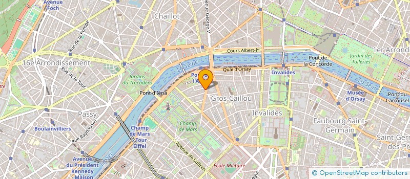 localisation de l'entreprise COPR 12 RUE RAPP 75007 PARIS  PARIS