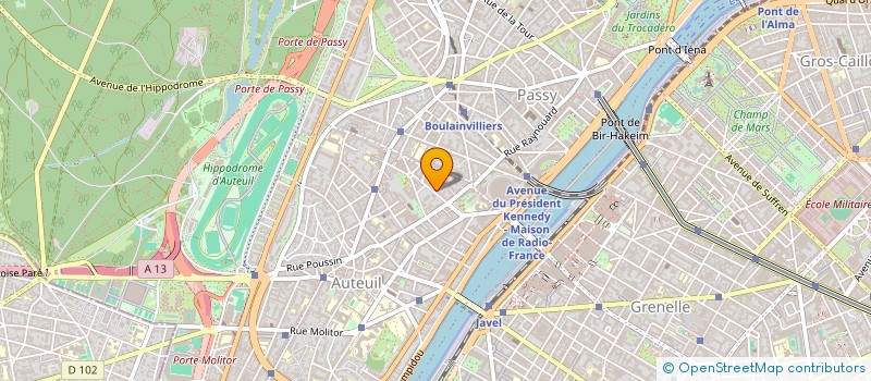 localisation de l'entreprise COPR 12 RUE RECTEUR POINCARE 75016 PARIS  PARIS