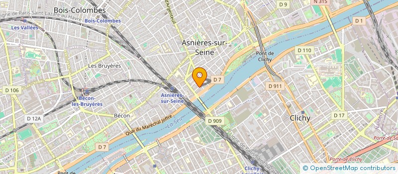 localisation de l'entreprise COPR 12 RUE ROGER PONCELET 92600 ASNIERES SUR SEINE  ASNIERES-SUR-SEINE