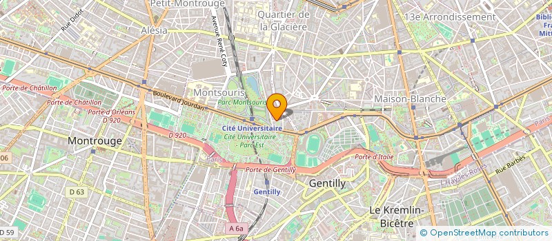 localisation de l'entreprise COPR 12 RUE ROLI 75014  PARIS