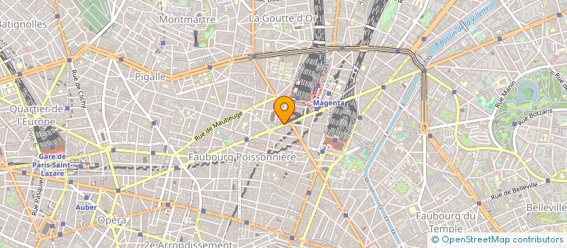 localisation de l'entreprise COPR 121 RUE LA FAYETTE 75010 PARIS  PARIS