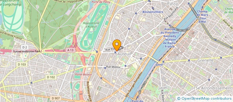 localisation de l'entreprise COPR 122 RUE LA FONTAINE 75016 PARIS  PARIS